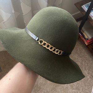 Green Floppy Brim Hat